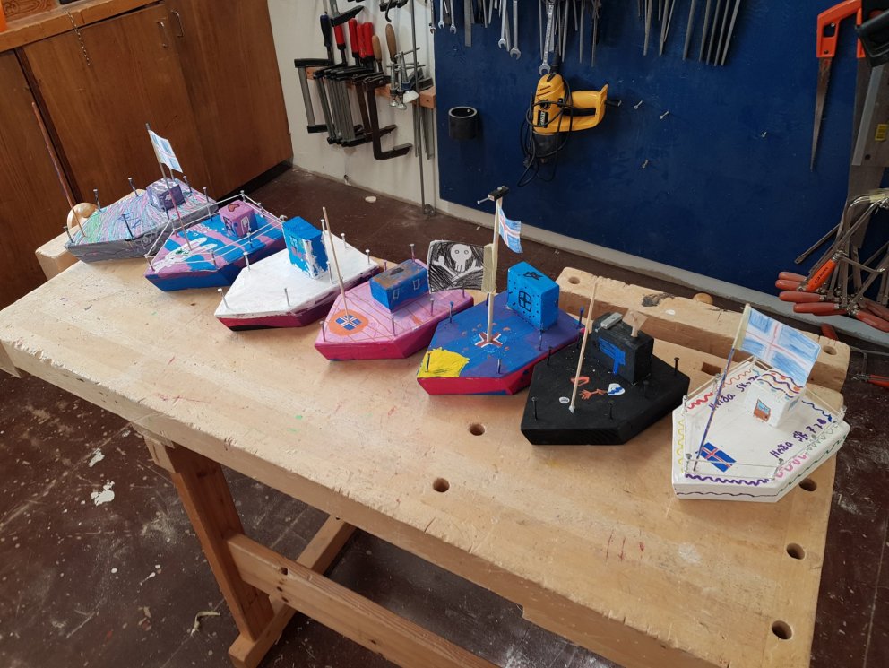 Skemmtileg verkefni í smíðum á yngsta stigi