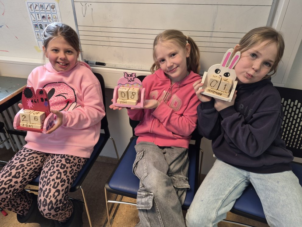 Smíðar hjá nemendur í 3.-4. bekk