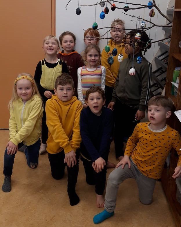 Nemendur 1. og 2.bekkjar á Hofsósi