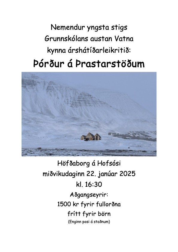 Árshátíð 1.-4. bekkjar