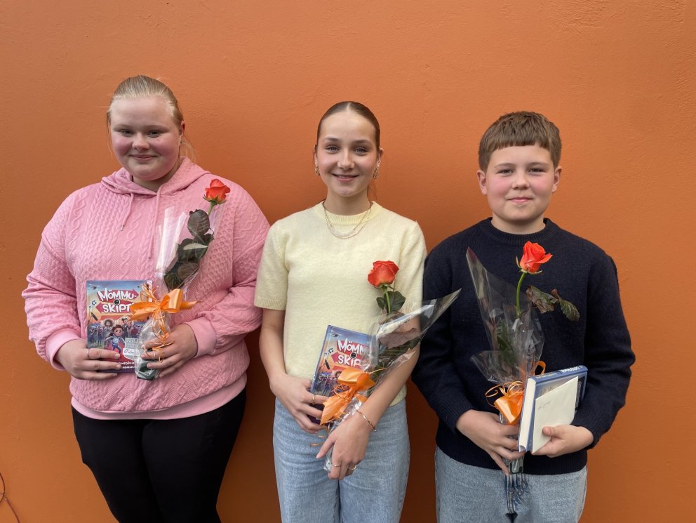 Aþena Lilja, Monika Rut og Valþór Máni

Valþór Máni hreppti 2. sætið.