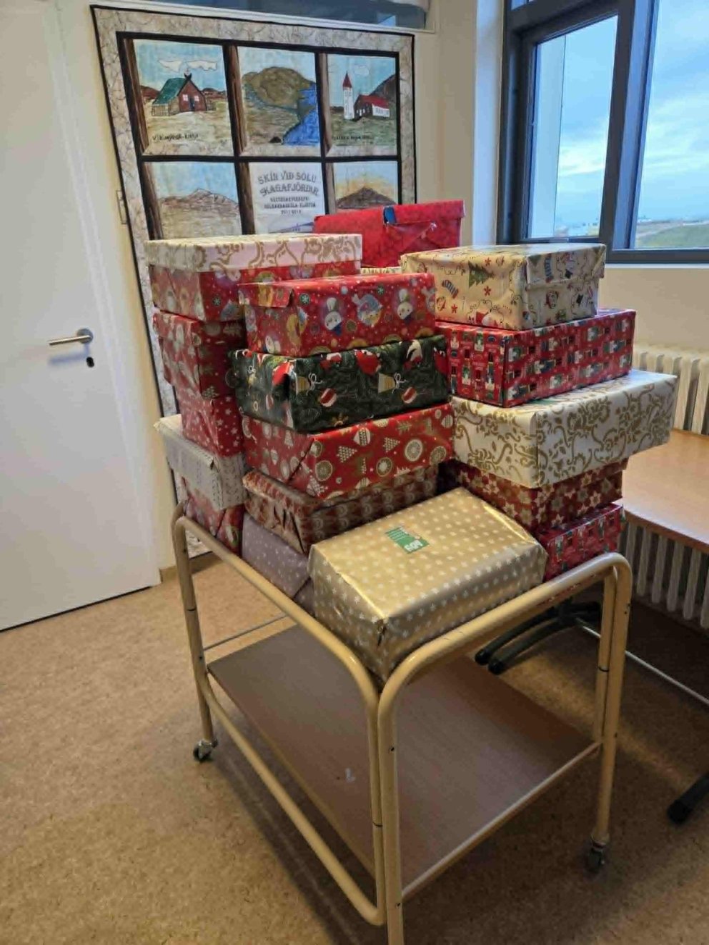 Grunnskólinn tók þátt í verkefninu Jól í skókassa