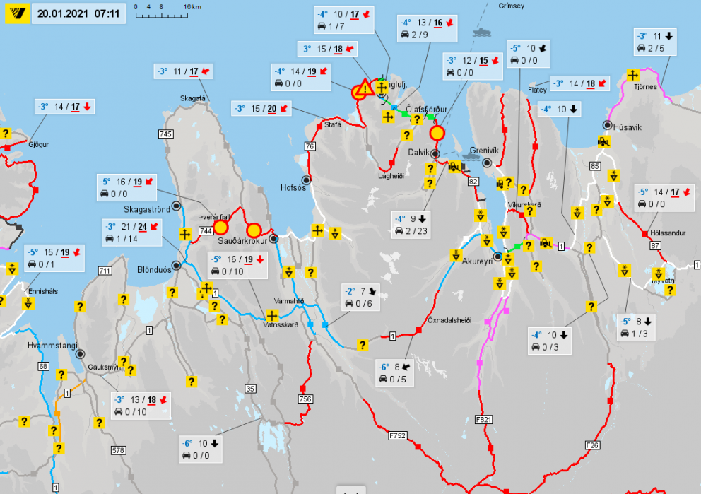 Skólaakstur úr Fljótum fellur niður