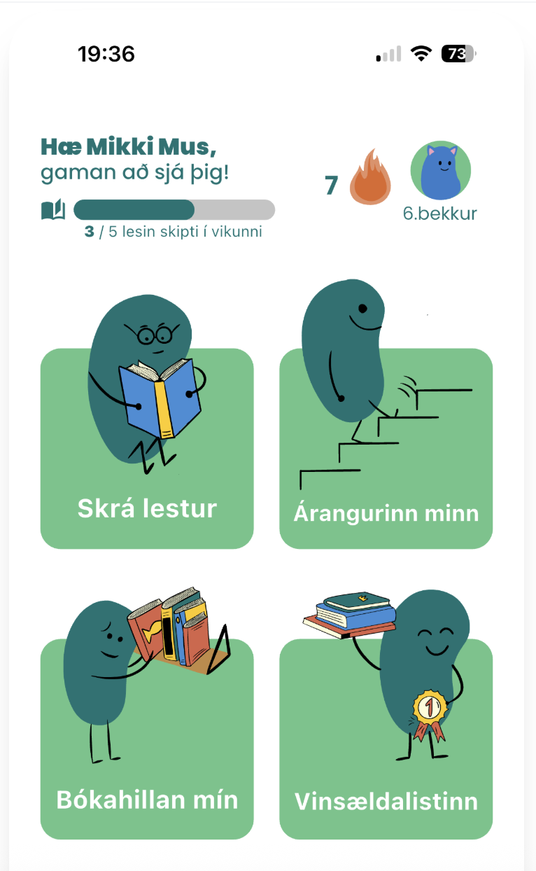 Nýtt fyrirkomulag lestrarskráningar!