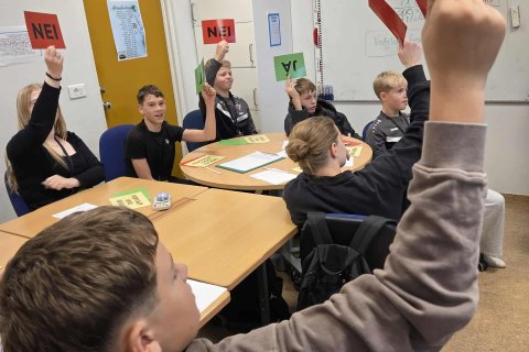 Skólaþing í GaV með fræðsluteymi skrifstofu Alþingis!