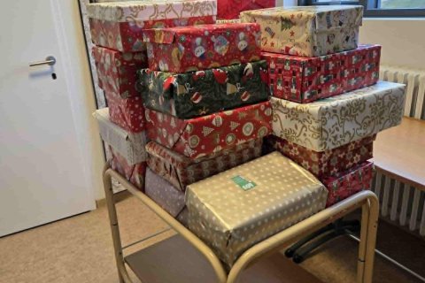 Grunnskólinn tók þátt í verkefninu Jól í skókassa