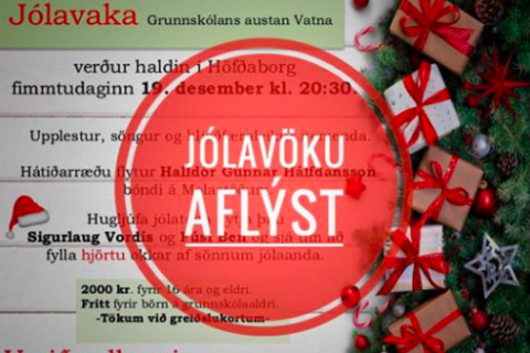 Jólavöku aflýst