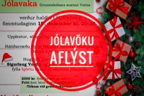 Jólavökunni aflýst