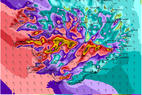 Skóla lýkur kl.13 í dag mánudag 14.mars