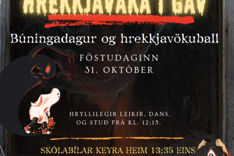 Búningadagur og hrekkjavökuball í GaV